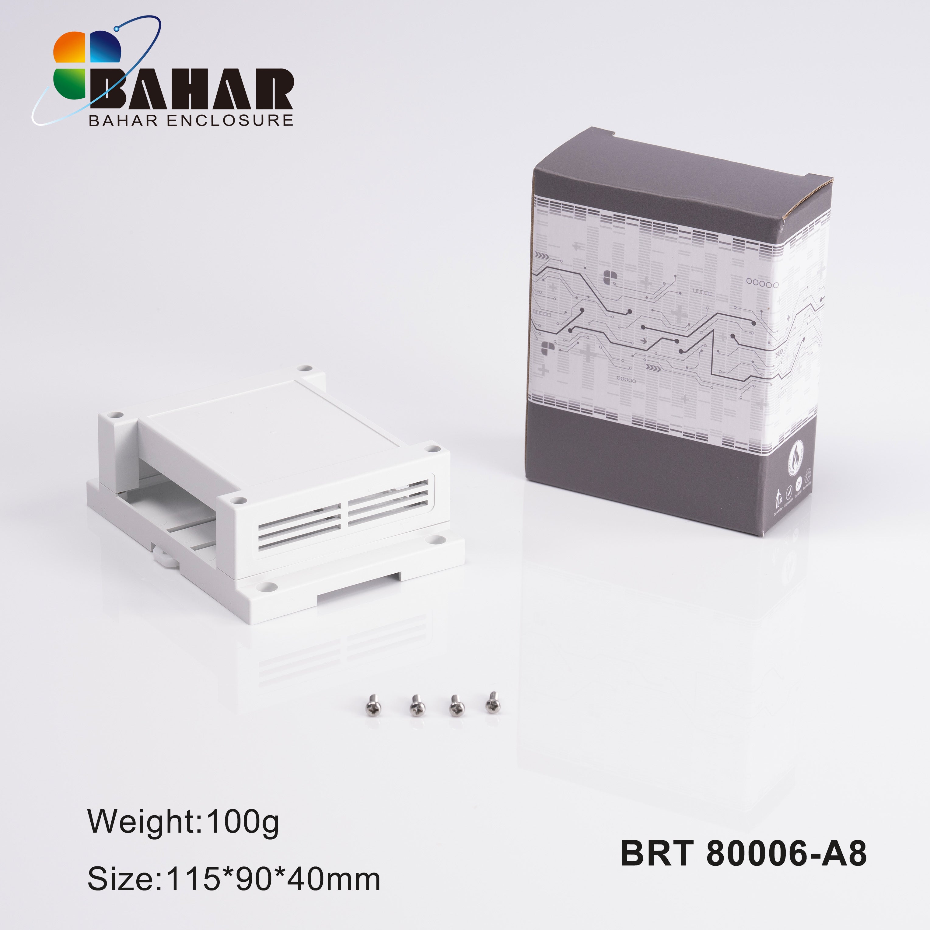 BRT 80006 - A8 Din-Rail | UL9V-0 Electronic Enclosure
