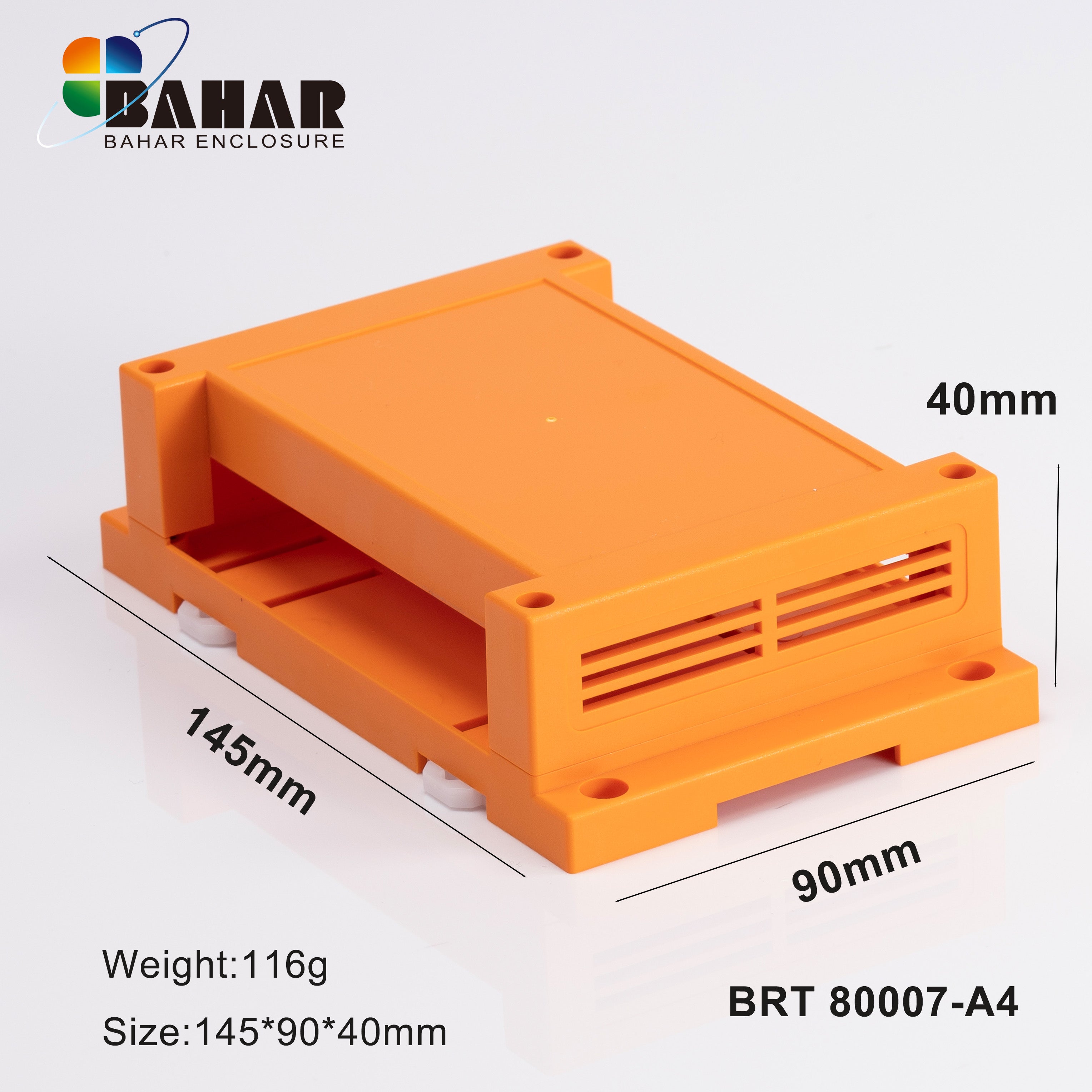 VIEW 2 BRT 80007 - A4 | UL9V-0 Electronic Din Rail Enclosure