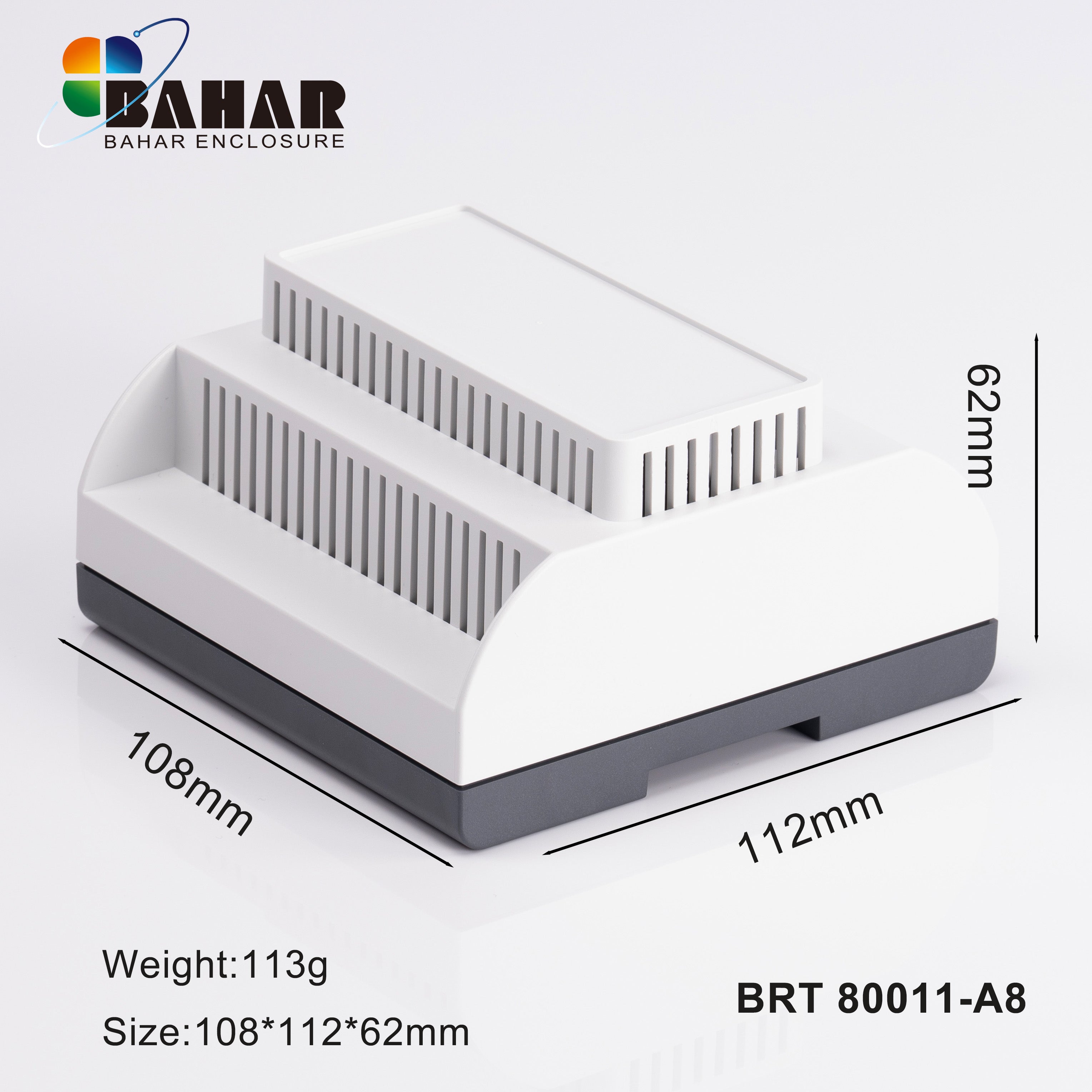 VIEW 3 BRT 80011 ABS Plastic Din Rail Enclosure
