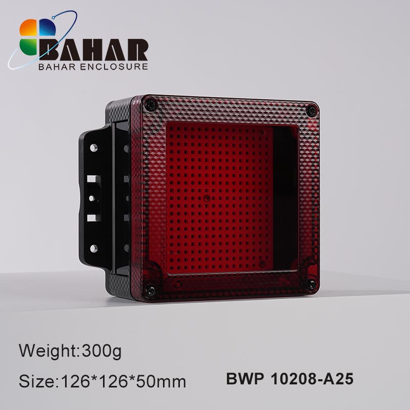 BWP 10208 - 126x126x50mm Electronic IP68 Plastic Waterproof Enclosure with Transparent Lid View 1