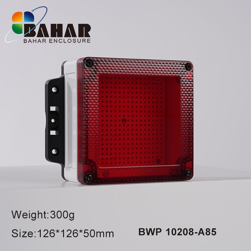 BWP 10208 - 126x126x50mm Electronic IP68 Plastic Waterproof Enclosure with Transparent Lid View 4