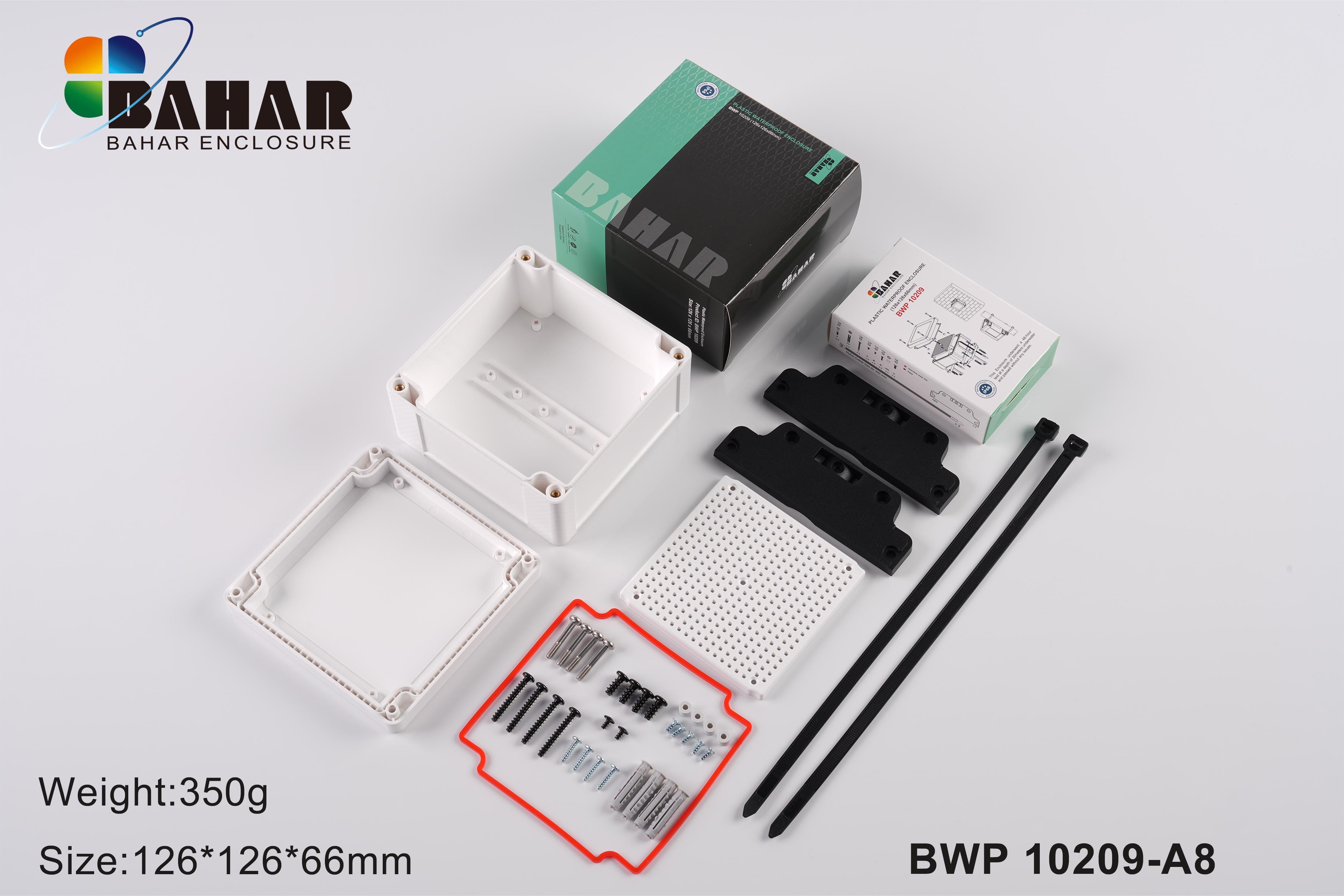 BWP 10209 - 126x126x66mm Electronic IP68 Plastic Waterproof Enclosures View 13