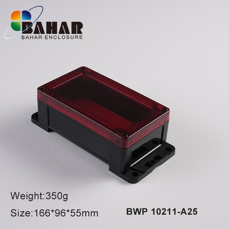 BWP 10211 - 166x96x55mm Electronic IP68 Plastic Waterproof Enclosure with Transparent Lid View 5