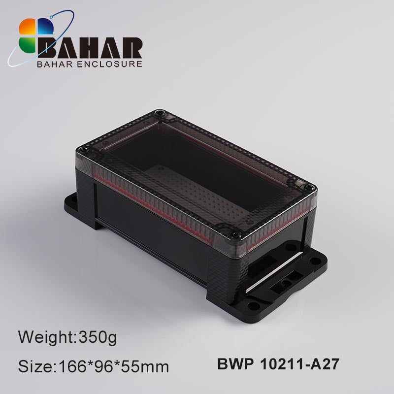 BWP 10211 - 166x96x55mm Electronic IP68 Plastic Waterproof Enclosure with Transparent Lid View 2