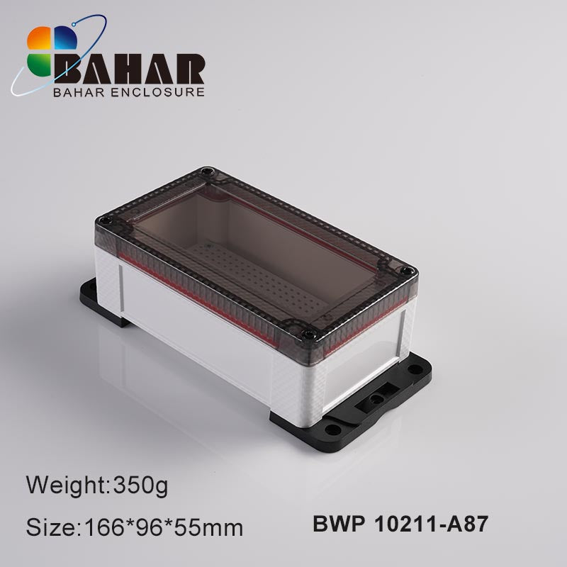 BWP 10211 - 166x96x55mm Electronic IP68 Plastic Waterproof Enclosure with Transparent Lid View 8