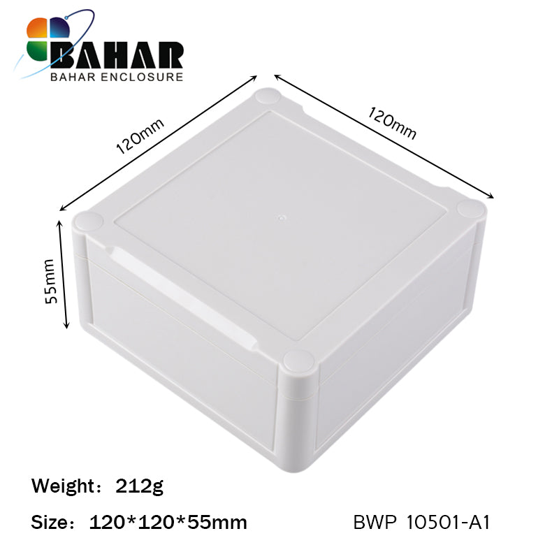 IP68 Waterproof Plastic Enclosure BWP 10501 | 120 x 120 x 55 mm