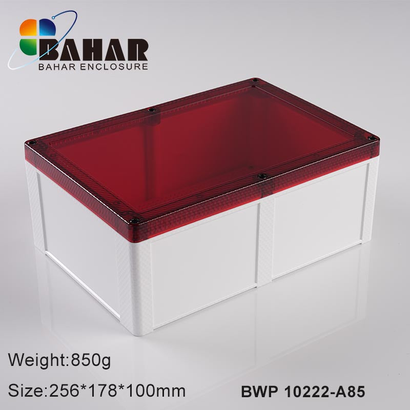 BWP 10222 | 256*178*100 MM | NEW Series Waterproof Enclosure Transparent Lid