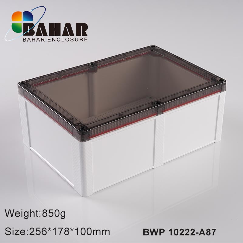 BWP 10222 | 256*178*100 MM | NEW Series Waterproof Enclosure Transparent Lid